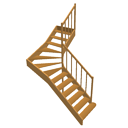 Staircase 90 high open