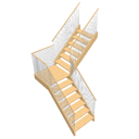 Staircase 90 landing