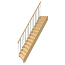 Staircase ladder steep