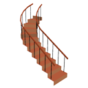 Stairs topcurve 90