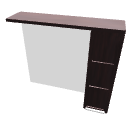 Mobiletto Specchio Wenge