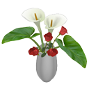 Calla lily with roses