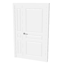 Double plain door with little part