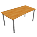 Wooden office alder table