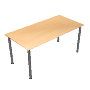 Wooden office pear table rect