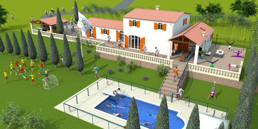 Sweet Home 3D 7.4. Olympics training by Véronique Puybaret