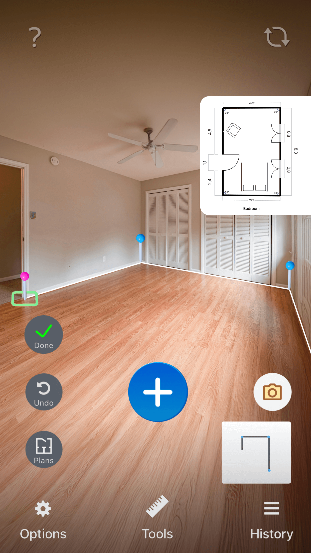 Draw Floorplant with Tape Measure