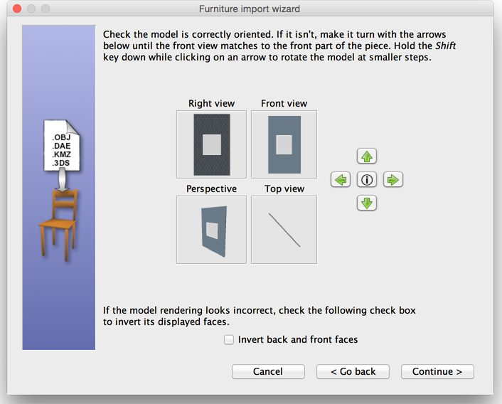 Design a Sloping Ceiling. choose orientation