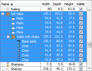 Sweet Home 3D 3.7
. group tree nodes