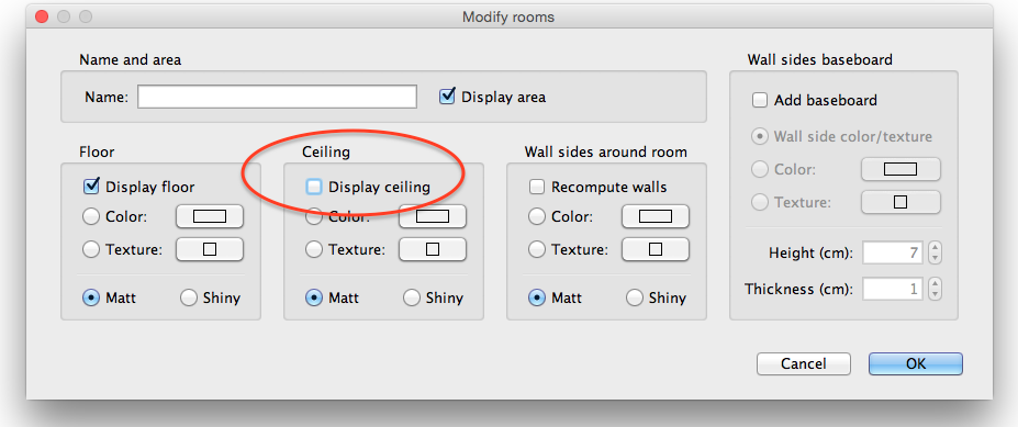 display ceiling options