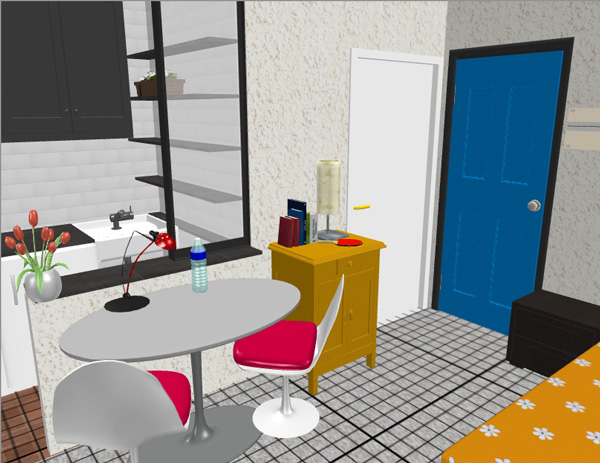 grid on top of rooms