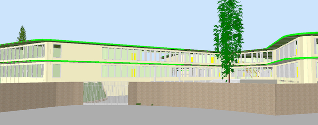 Maquette du nouveau collège